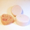 2 Pc Set - Loofa Embed Patchouli Scented Shea Soaps