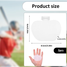 Aeaocvo 2 PCS Baseball Palm Pads, Palm Protector Sting Pad for Softball Glove Shock Stop Baseball Hand Guard Suitable for Left and Right Hands