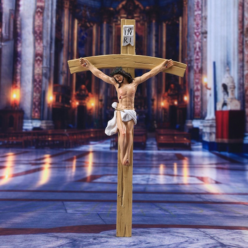 Jesus Christ Crucifix Handcrafted Exquisite Details Crucifix Wall Cross for