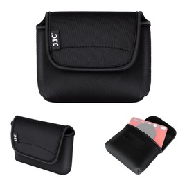 JJC Compact Camera Case Travel Pouch for Leica Sofort 2 Fujifilm X Half Cameras, Soft Neoprene Material, Shockproof, Anti-Scratch, Leica Sofort2 Fuji XHalf Protective Storage Case, Black Color