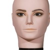 perfeclan Male Bald Mannequin Head,Training Head Model,Multipurpose,Makeup Doll Head,Manikin Head