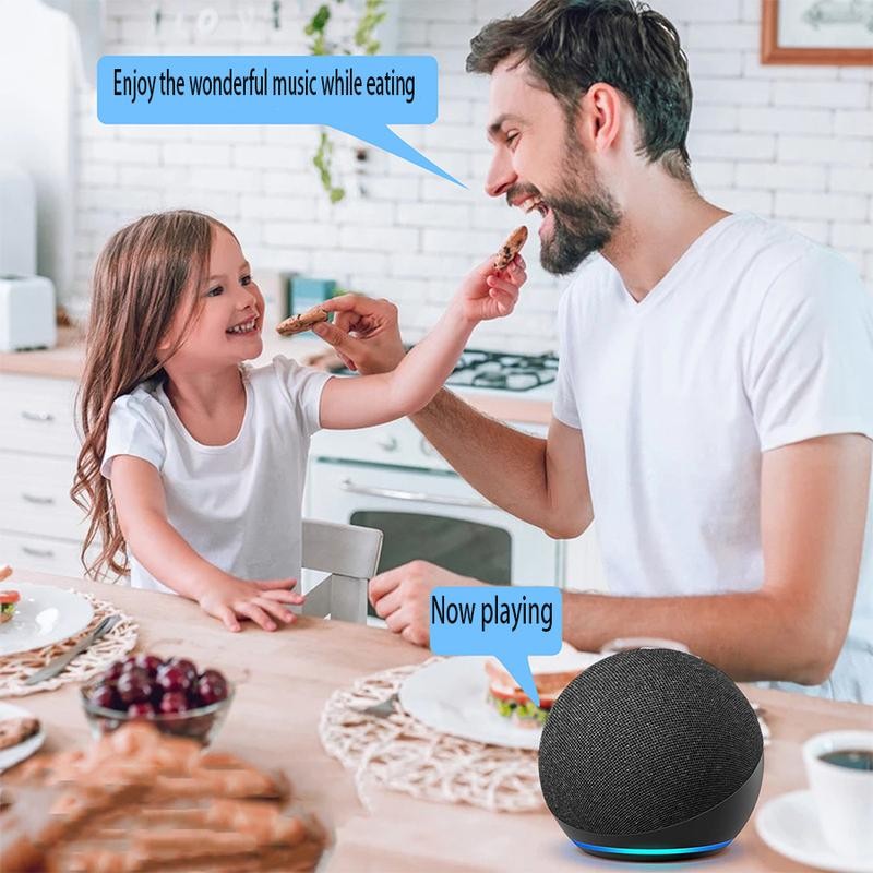 Compact Alexa Speaker with Premium Sound , Newest Model for