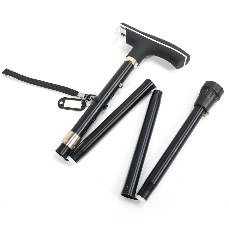 15 Gears Adjustment Elderly Folding Waking Cane Hand Walking Standing