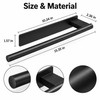 Stainless Steel Towel Rack for Bathroom Use – Self-Adhesive Single