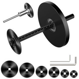 Inside Pipe Cutter for PVC Pipe, Cutter Tool Set with scale - Adjustable Depth Gauge, 6 Black Blades, 4" Black Hex Shank