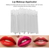 100 Uds Cepillo de Labios Mango Transparente Cepillo de Labios