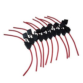 ZAOJIAO 12 AWG Gauge ATC/ATO Car Inline Water-Resistant Fuse Holder(Pack of 10)