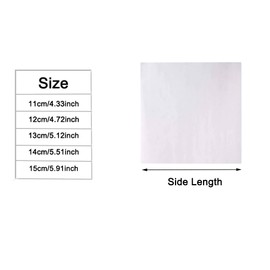 50 Pieces Non-Stick Waxed Burger Patty Papers Air Fryer Liners Parchment Paper Non-Stick Greaseproof Paper Square Air Fryer Parchment Liner for Baking, 13 cm / 5.12 Inches