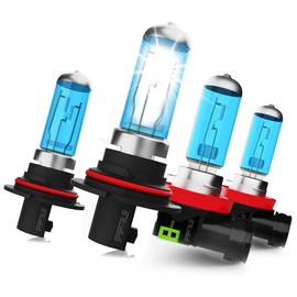 SPBRTBUB headlight bulbs Compatible With Nissan Juke 2011 2012 2013 2014, 9007 Halogen Headlight High Low Beam and H11 Fog Light, Plug n Play, 6000K White, 4-Pack