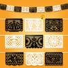 HOWAF 2 Pcs Plastic Papel Picado Day of The Dead