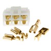 10 Set of 6 Way Pin 6.3mm Electrical Multi Plug