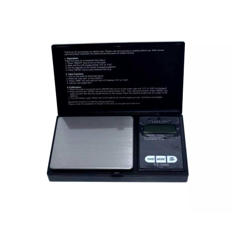 FUZION FZ-1000 - 1000GX 0.1G- PROFESSIONAL DIGITAL POCKET SCALE