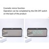 Digital Mirror Alarm Clock Multifunctional LED Mirror Electronic Clocks for