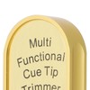 Compact Billiards Pool Cue Tip Shaper Polisher Burnisher Trimmers Multifunctional