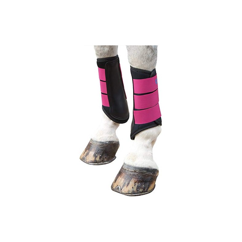 Shires Arma Neoprene Brushing Boots in Raspberry Pony, Rspbry