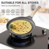 BOUFEIDA Crepe Pan, Crepe Pan 24 cm with Swiss Granite