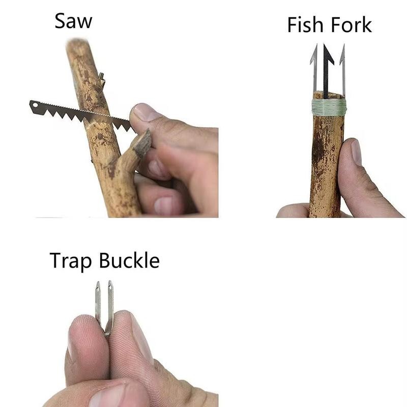 Survival Cards 4 Pack - Color: Stainless Steel