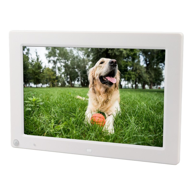 10in Digital Photo Frame White Human Body Induction HD Electronic