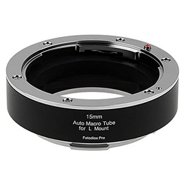 Fotodiox Pro 15mm Automatic Macro Extension Tube Compatible with L-Mount Alliance MILC Cameras for Extreme Close-up Photography