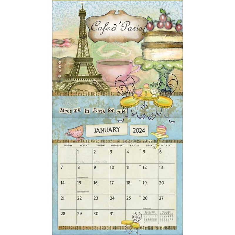 LANG Color My World 2024 Wall Calendar (24991001854)