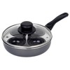 Sapphire P063 20 cm 4-Cup Egg Poacher , Black