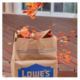 Lowe's 10-Pack LOWES Heavy Duty Large 30-Gallon Paper Outdoor Lawn and Leaf Trash Bags