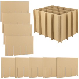 Golden State Art, 4 Sets Moving Box Glass Divider for Wine Glassware, Protect Plate Bottle Ceramic Packing, Fit for 18x14x12 Inch Box (Excluding Box)