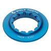Wolf Tooth: Centerlock Rotor Lockring, Internal Spline Blue, Inner Serration,