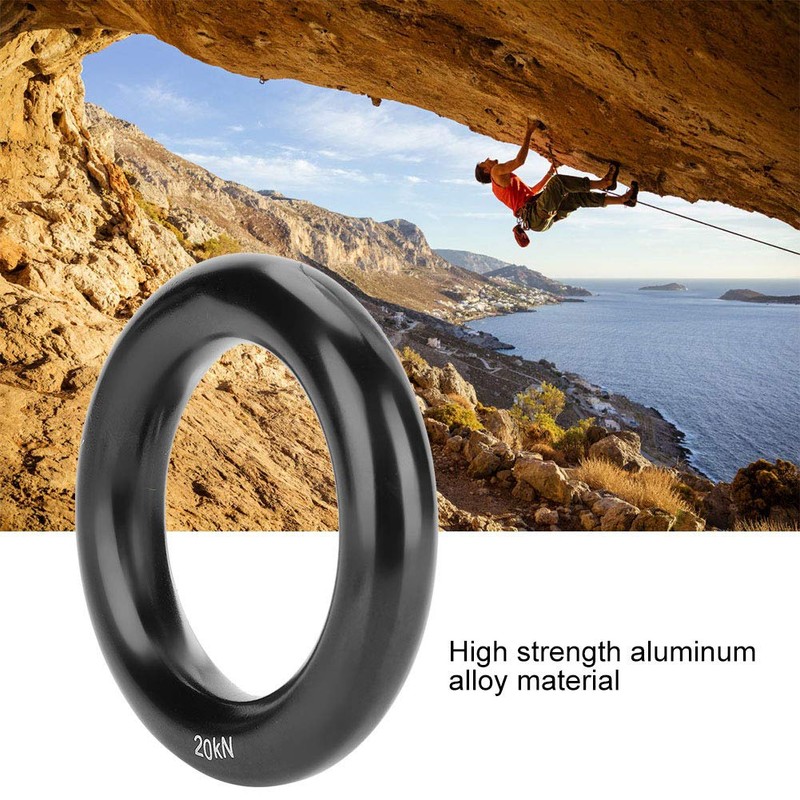 Rappel Ring, Climbing O Ring, 360 Degrees Outdoor for Rock