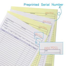 ZUFECY Carbonless 2-Part Receipt Book, Money and Rent Receipt Book, Professional Bound Edition (5.5"x8.4"), 50 Sets, Tear-Resistant for Rent & Sales Records (White/Canary)