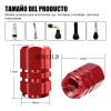 16pzs Tapones Para Llantas Aluminio Valvula Cubre Auto Moto