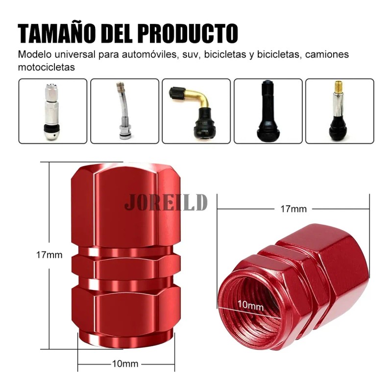16pzs Tapones Para Llantas Aluminio Valvula Cubre Auto Moto