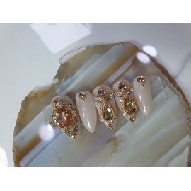 ❣️High quality ⚜️Roman princess nail tips⚜️ - Long round square / ❣️고품격 ⚜️로마공주 네일팁⚜️ - 롱라운드스퀘어