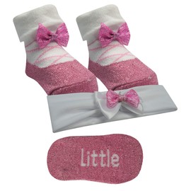 BabyTown Baby Girl New Cute Sock Booties Headband Set Newborn Gift Animal Print