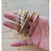 Beaditwearitloveit African Copper & Brass Cuff Bracelets, Twisted Brass Bangles
