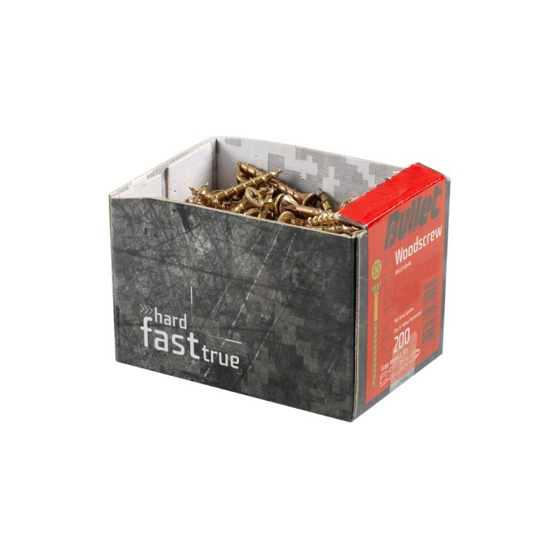 Bullet 4.0 x 40mm Wood Screw (250 Pieces)