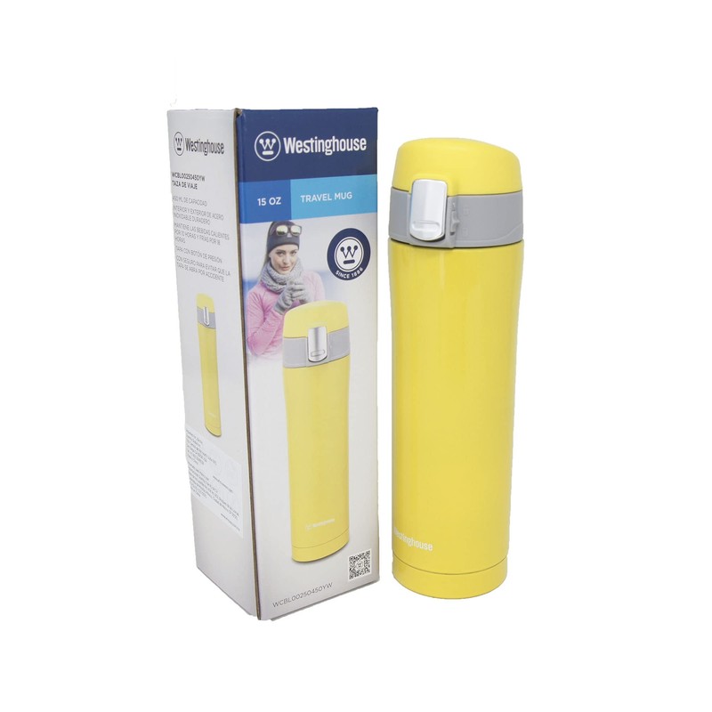 Westinghouse Termo de Acero Inoxidable Amarillo de 450ml (WCBL00250450YW)