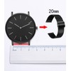 Xiruve Stainless Steel Mesh Quick Release Replacement Strap for Men