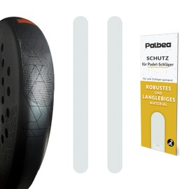 Palbea Padel Racket Protection Pack of 2 – Coarse & Light Padel Racket Frame Protection – Transparent Racket Tape – Durable & Easily Interchangeable Padel Tennis Racket Dimensions 35 x 370 mm