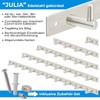Stahlia Julia Coat Hook Rack Brushed Stainless Steel Coat Rack