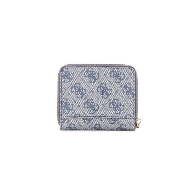 GUESS Katya SLG Small Zip Around Wallet Slate Logo