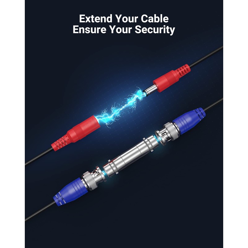 ANNKE 100 Feet (30m) UL Certified Surveillance Camera Cable, Fire-Rated
