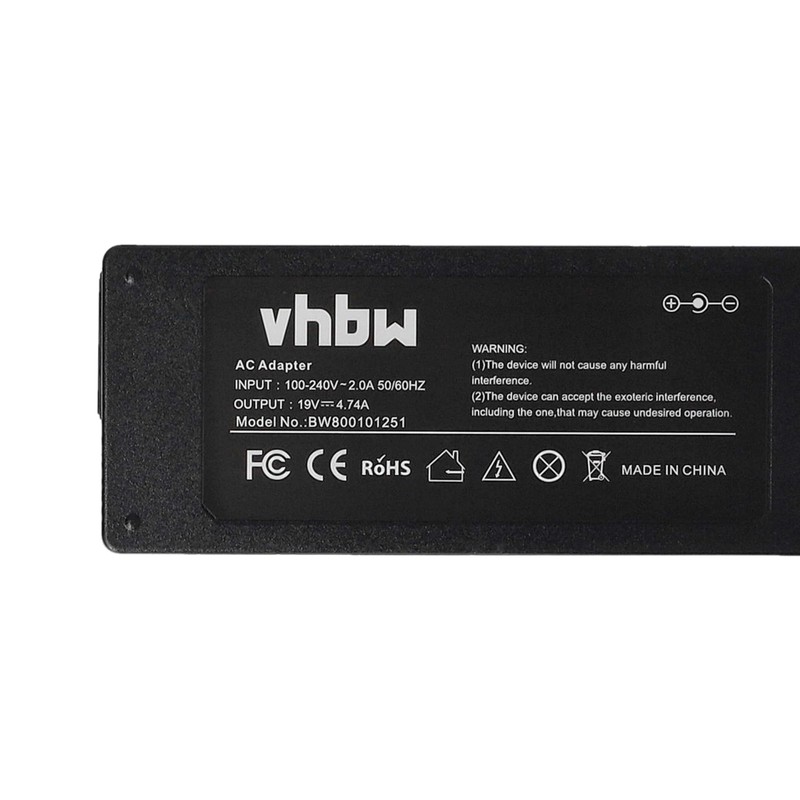 vhbw 90W Power Supply Compatible with HP ProBook 6555b 6560b