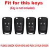 TECART Metal flip Key Fob Cover Fit for Chevy Camaro