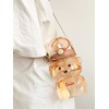 Bear Water Bottle with Straw Kawaii Cute Adjustable and Removable