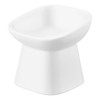 Yamazaki Home Tower Elevated Ceramic Pet Food Bowl - Angled,