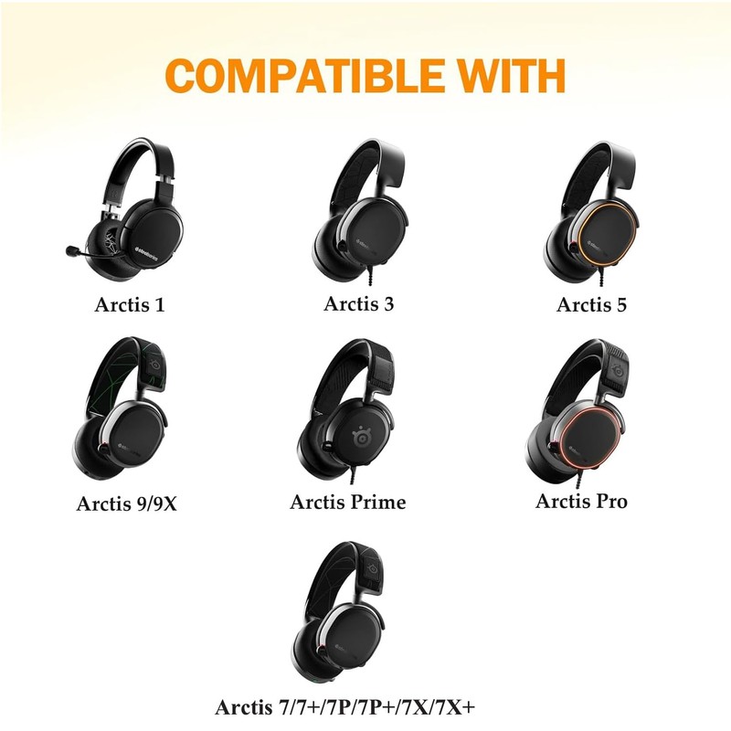 Arctis 7/5/3/1 Earpads Cooling Gel Arctis 9X/Pro Ear Cushions Upgrade