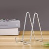 Hotoco Silver Decorative Plate Stand Holder Picture Frame Stand Easel