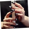 VICASKY 1Set Nail Patches for DIY Manicures Stylish Flatback Pearl