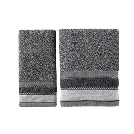 SKL Home by Saturday Knight Ltd. Geo Toalla de baño, 27 x 50 Pulgadas, Pizarra